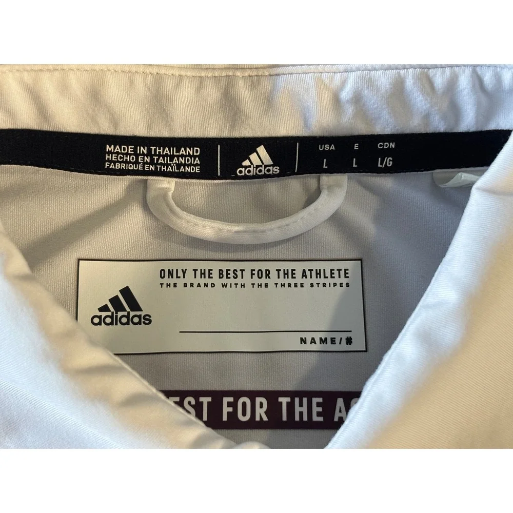 Adidas Texas A&M Aggies Mens Aeroready Polo Shirt Gray Large NCAA Sideline